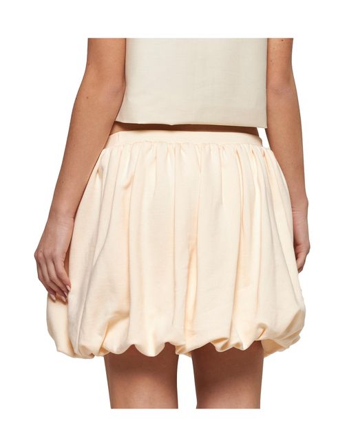 Marni Natural Pleated Mini Skirt