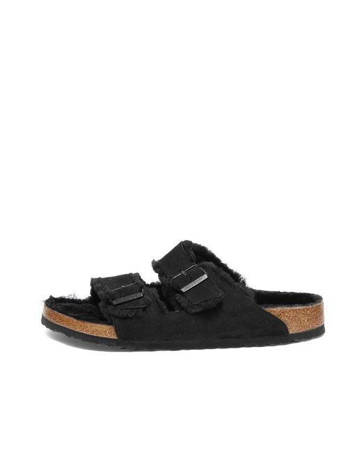 Birkenstock Black Logo Detail Sandals for men