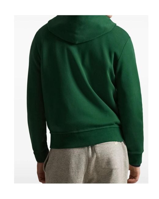 Polo Ralph Lauren Green Zip-Up Logo Hoodie for men