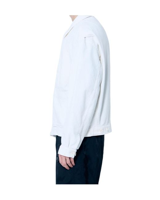 Dries Van Noten White Veper Zipped Jacket for men