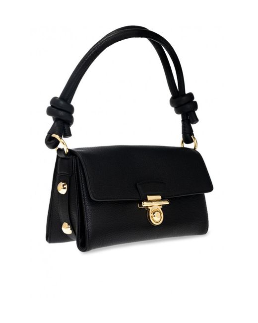 Ferragamo Black Leather Handbag