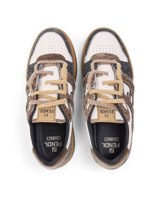 Fendi Multicolor Simple Low-Top Shoes for men