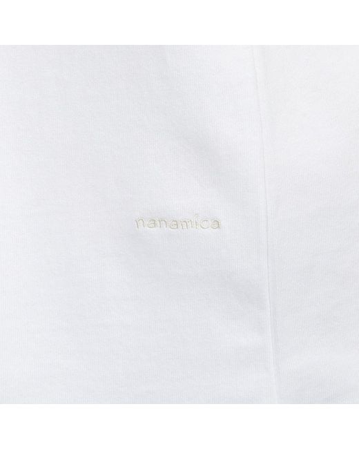 Nanamica White Short-Sleeved T-Shirt for men