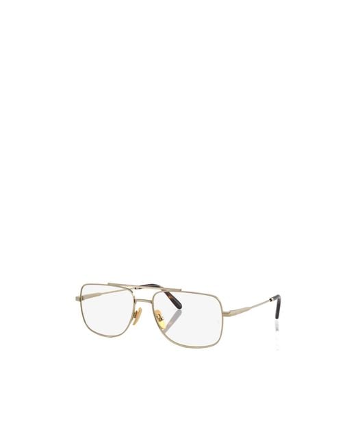Ray-Ban White Full-Frame Plain Mirror for men