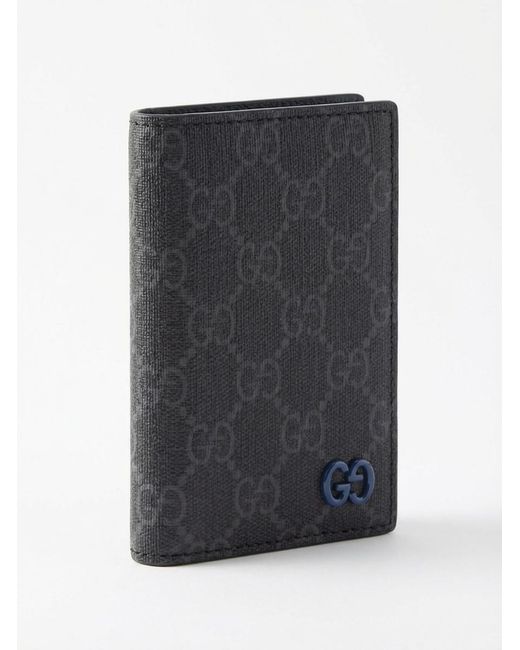 Gucci Black Interior Gg Long Card Case for men