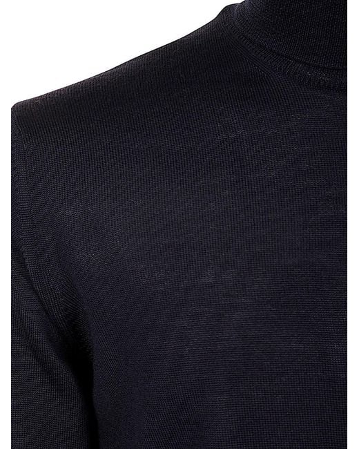 Roberto Collina Blue Turtleneck Sweater for men