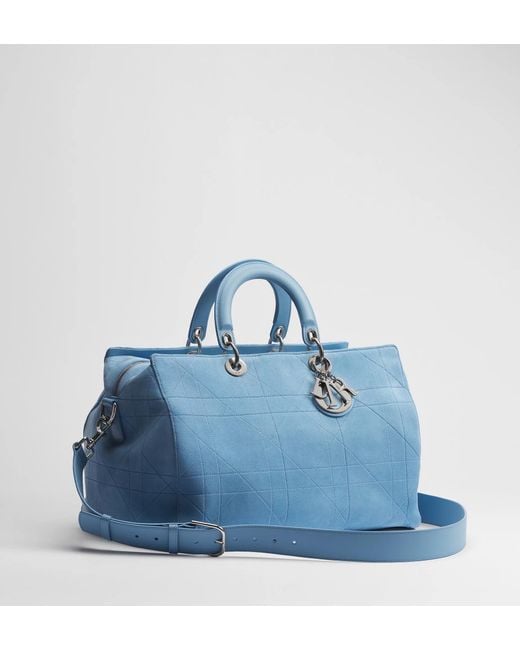 Dior Blue Zippered Shoulder Bag for men