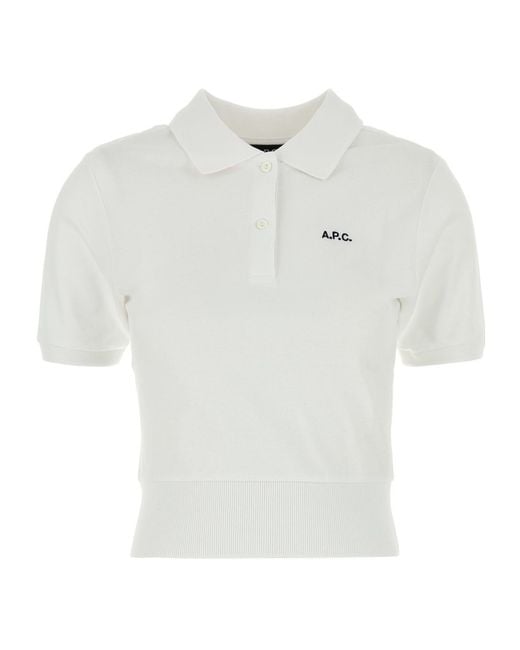 A.P.C. White Standard Polo Shirt