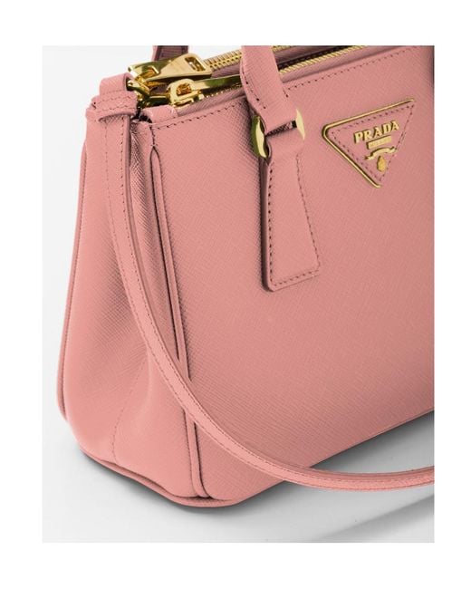 Prada Pink Galleria Saffiano Mini Tote Bag