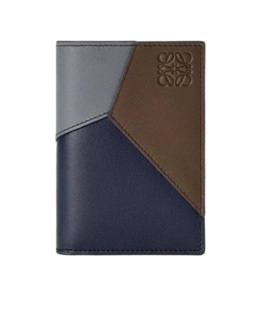 Loewe Blue Puzzle Bifold Cardholder for men