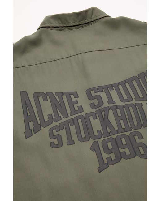 Acne Green Long-Sleeved Shirt for men