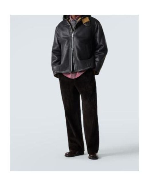 Our Legacy Black Blizzard Leather Jacket for men