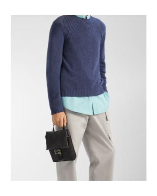 Fendi Black Flux Ff-Buckle Shoulder Bag for men
