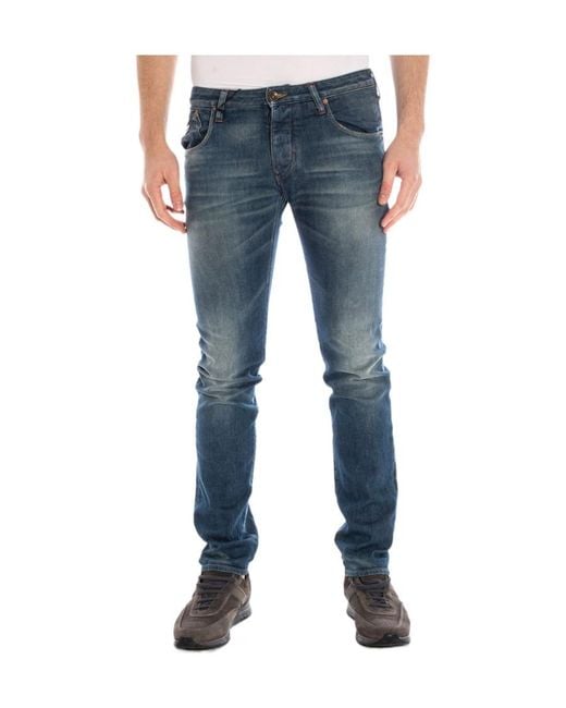 Armani Jeans Blue Logo Jeans for men