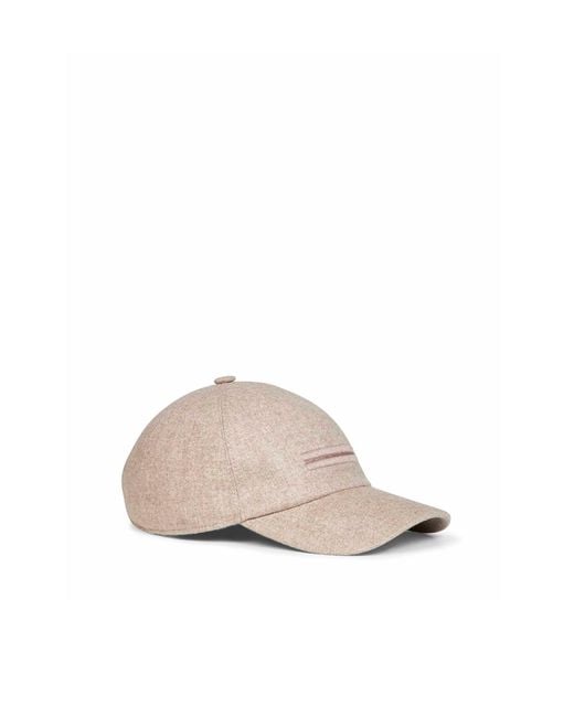 Zegna Natural Logo Lettering Baseball Cap for men