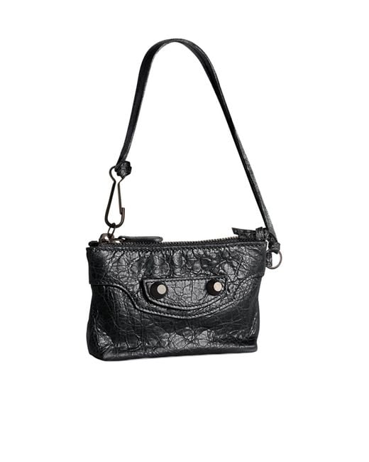 Balenciaga Black Le City Zipped Pouch Bag