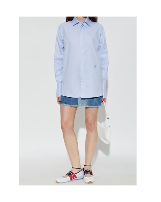 Marc Jacobs Blue Long-Sleeved Shirt