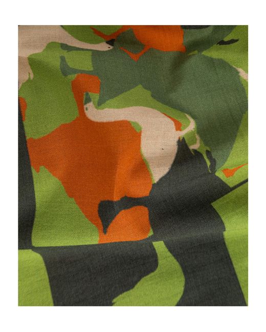 Moschino Green Duck Print Scarf for men