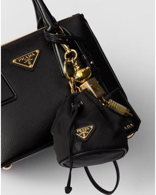Prada Black Re-Edition 1978 Key Ring