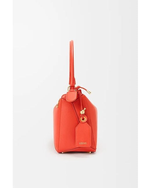 Loewe Red Medium Featherlight Puzzle Shoulder Bag