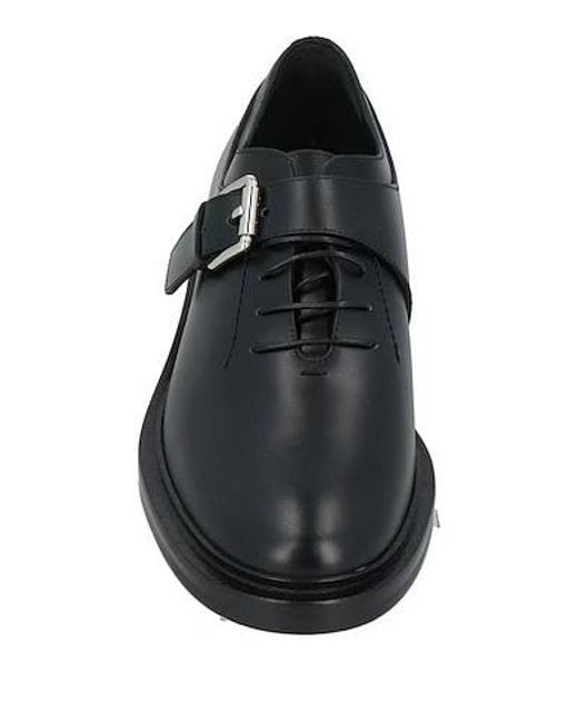 Max Mara Black Glossy Leather Lace-Up Shoes