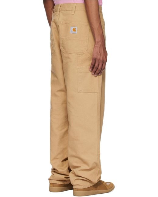 Carhartt Natural Double Knee Trousers for men