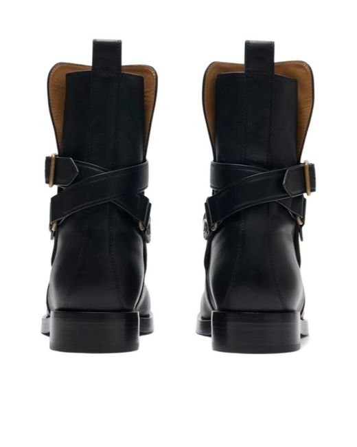 Burberry Black Round-Toe Ankle Boots for men