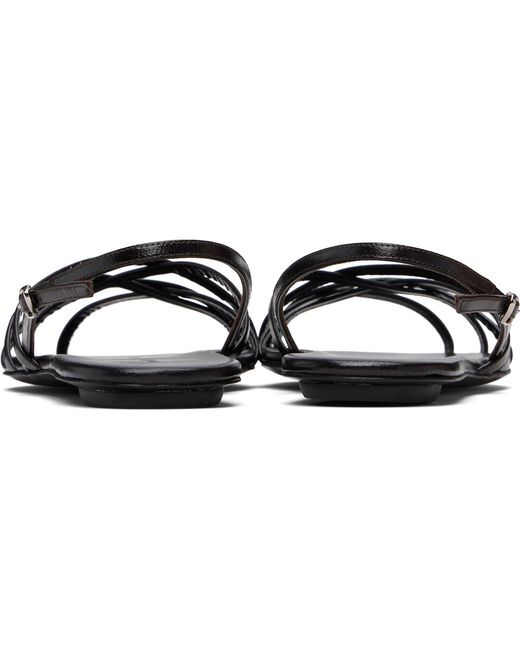 Proenza Schouler Black Uma Open-Heeled Sandals