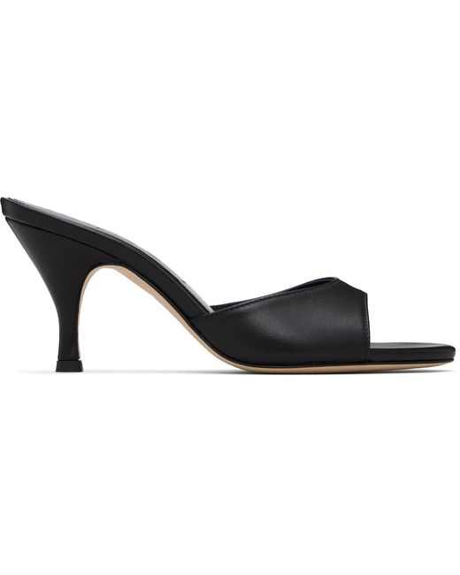 Aeyde Black Samia Leather Sandals