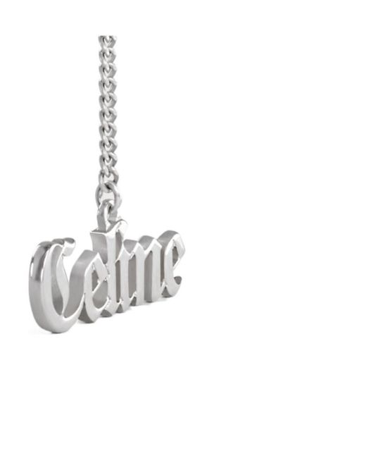 Céline White Gothic Earring for men