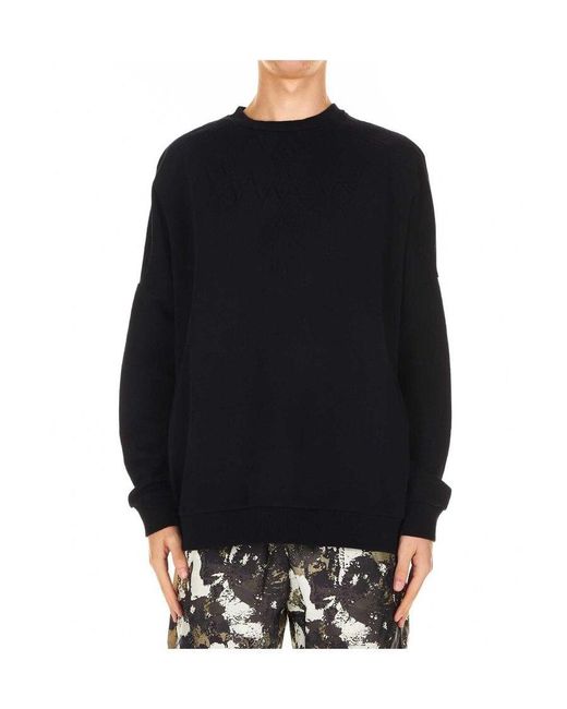 Marcelo Burlon Black Embossed Wing Sweater for men