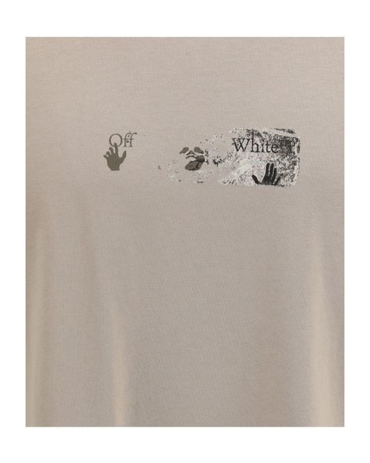 Off-White c/o Virgil Abloh White Spices Arrow Skate Print T-Shirt for men