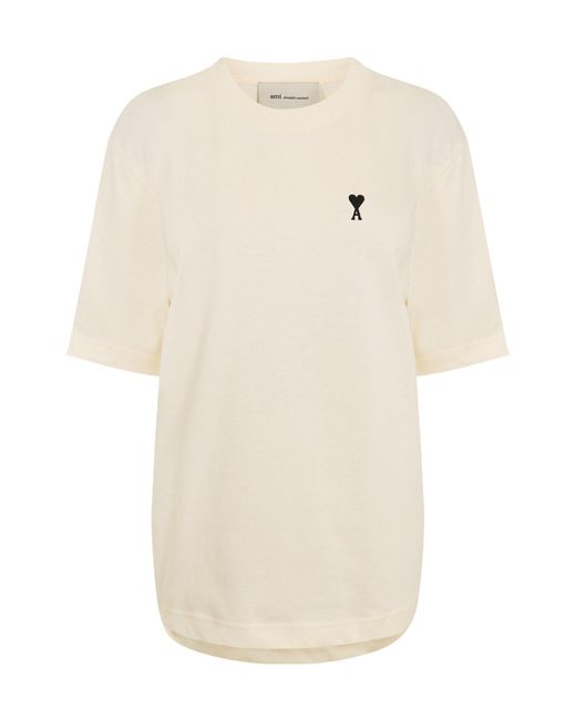 AMI White Fit Oversized T-Shirt