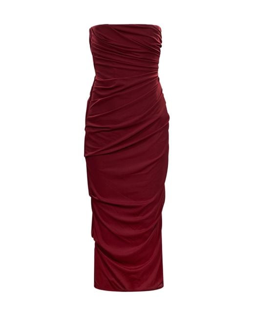 Alex Perry Red Off-The-Shoulder Dress