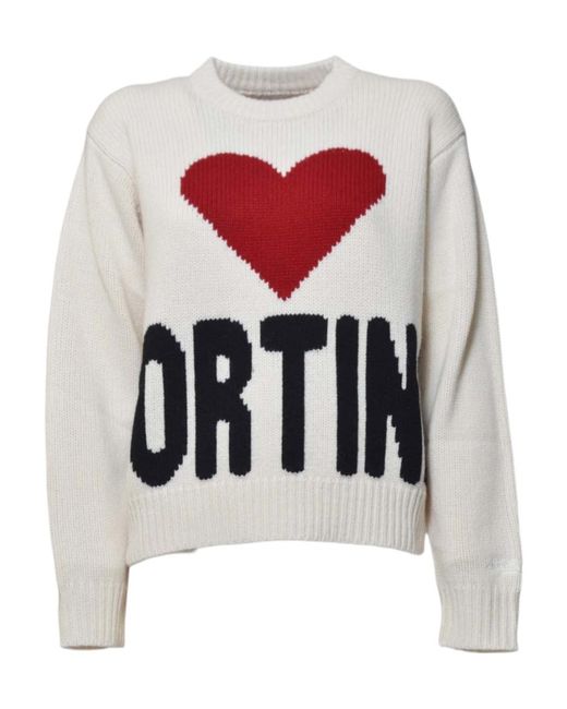 Mc2 Saint Barth White Kyla Cortina Knitwear