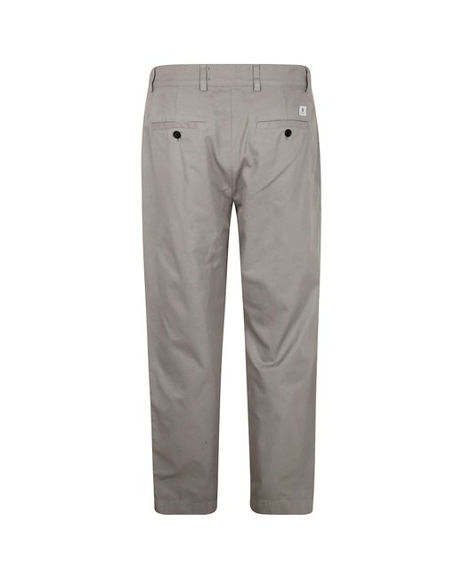 Department 5 Gray Cotton Trousers for men