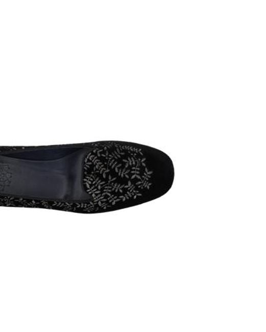 Castaner Black Round-Toe Flat Shoes