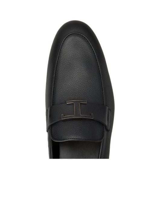 Tod's Black T Timeless Slip-On Loafers for men