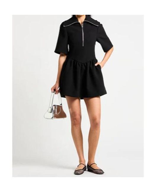 Ganni Black Mini Dress