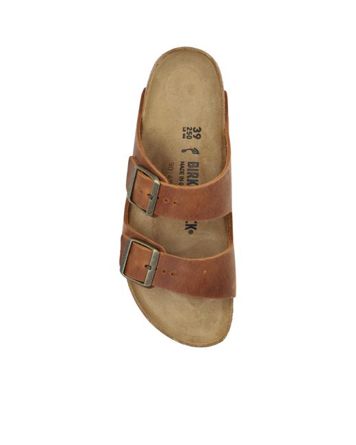 Birkenstock Brown Arizona Double Strap Slip-On Sandals