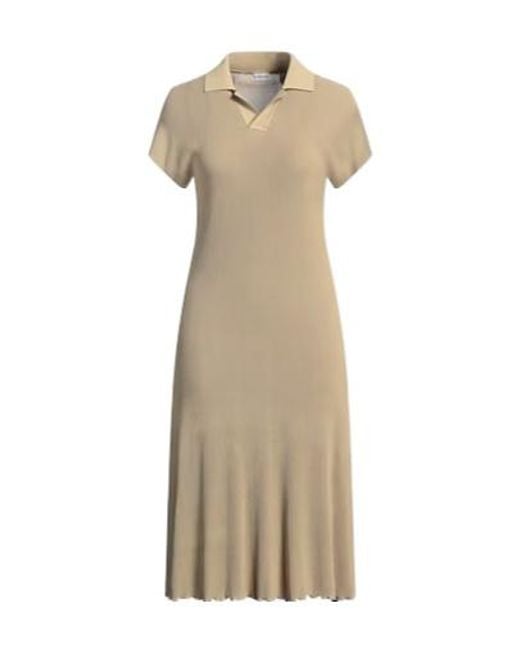 Burberry Natural Midi Dresses