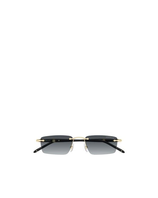 Montblanc Multicolor Eyewear Rectangle Frame Sunglasses for men