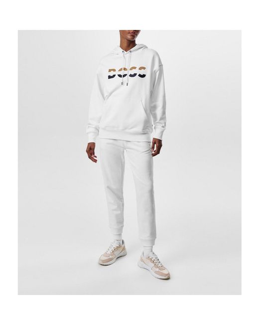 Boss White Soft Cuffed Pants