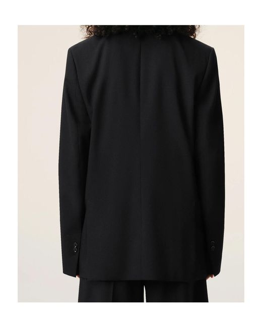 AMI Black Ami Single-Breasted Boxy Jacket