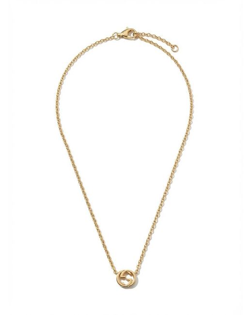 Gucci Multicolor Interlocking 18K Pendant Necklace