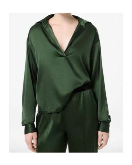 Tom Ford Green V-Neck Long Sleeved Top
