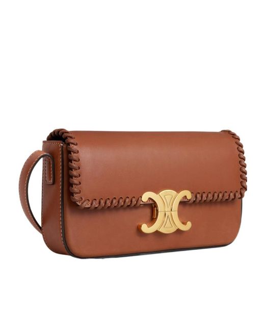 Céline Brown Shoulder Bag Claude