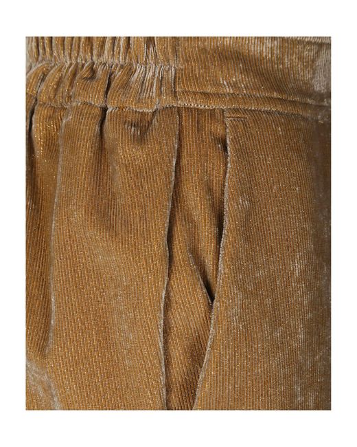 Momoní Natural Momonì Tapered-Leg Lurex Trousers