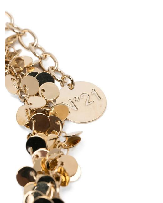 N°21 Metallic Mixed-Material Necklace