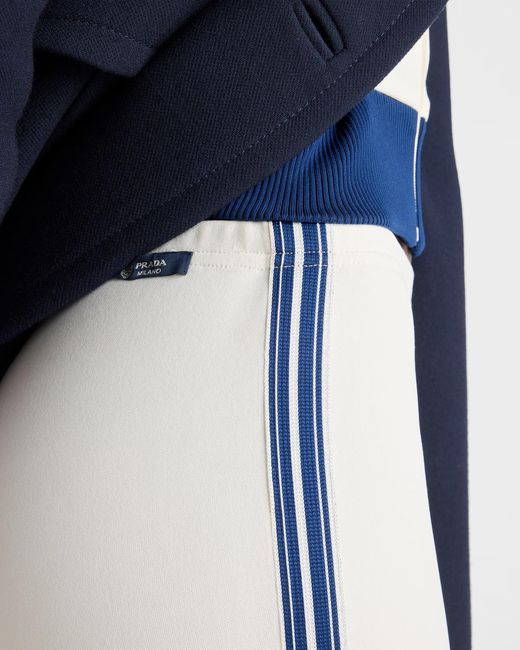 Prada White Fleece Leggings